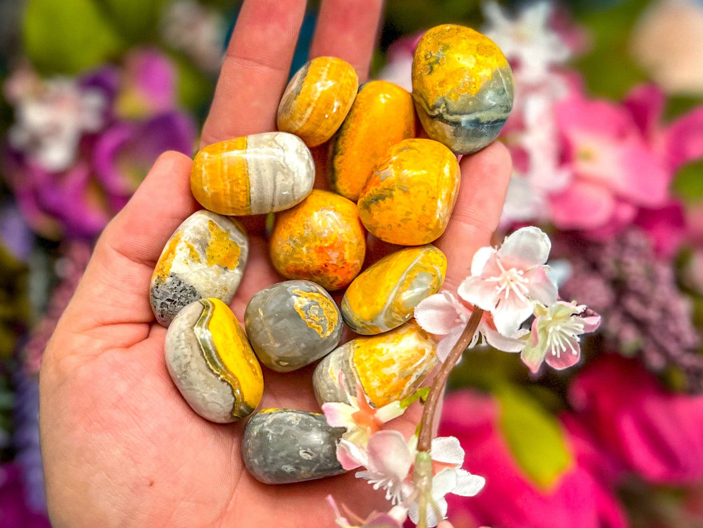 Bumblebee Jasper Tumbled Stones