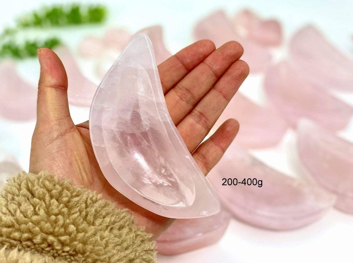 Rose Quartz Moon Bowl