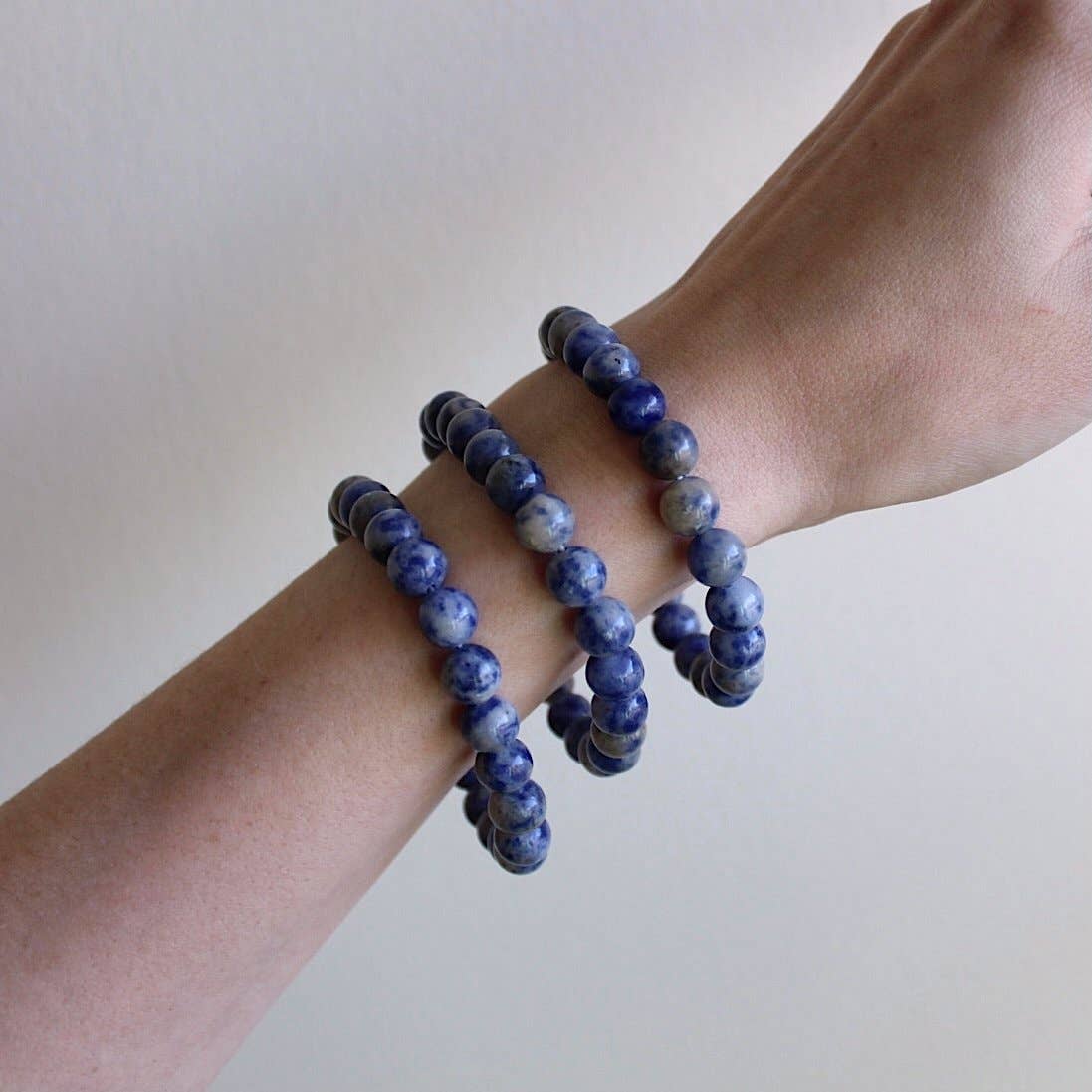 Sodalite Bracelet 8mm or 6mm (Crystals & Stones)