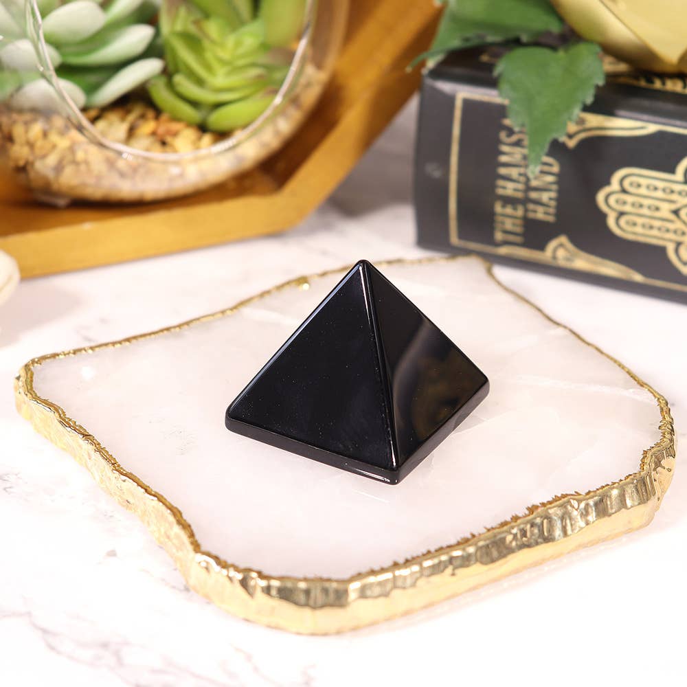 Black Obsidian Pyramid