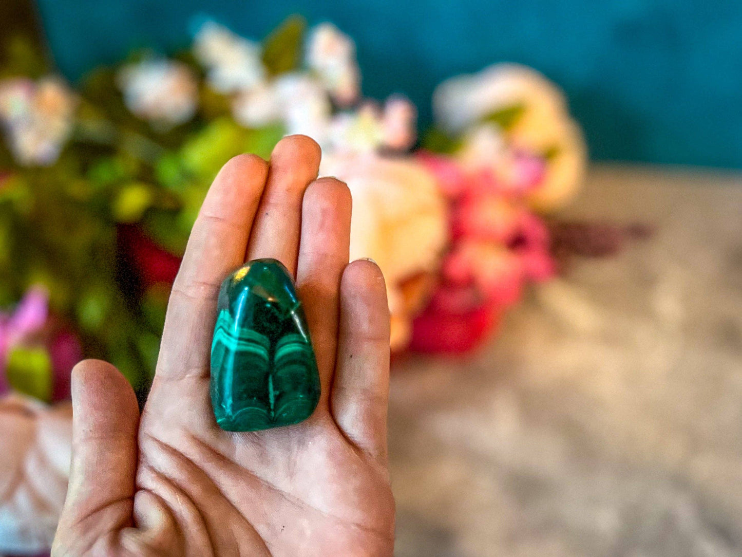 Malachite Tumbled Stones