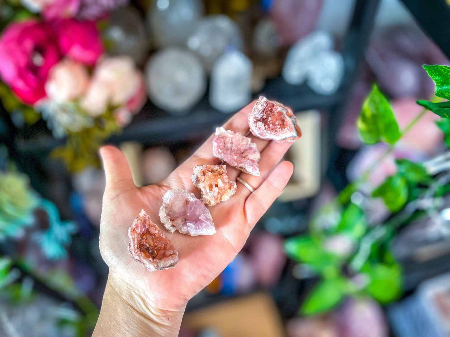 Pink Amethyst Cluster