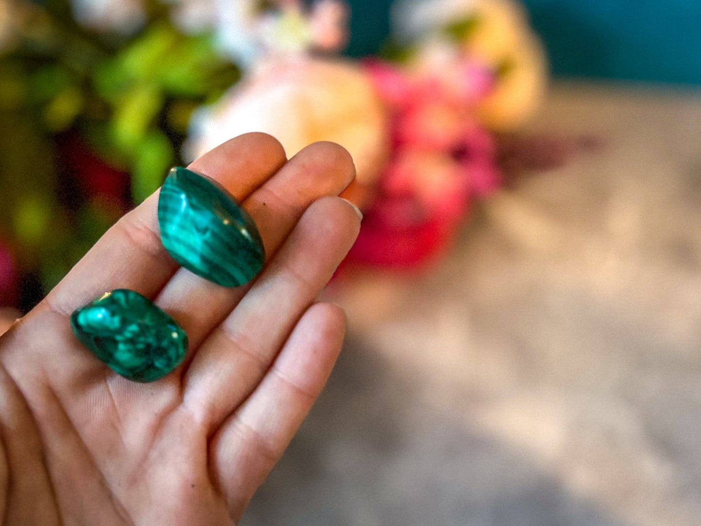 Malachite Tumbled Stones