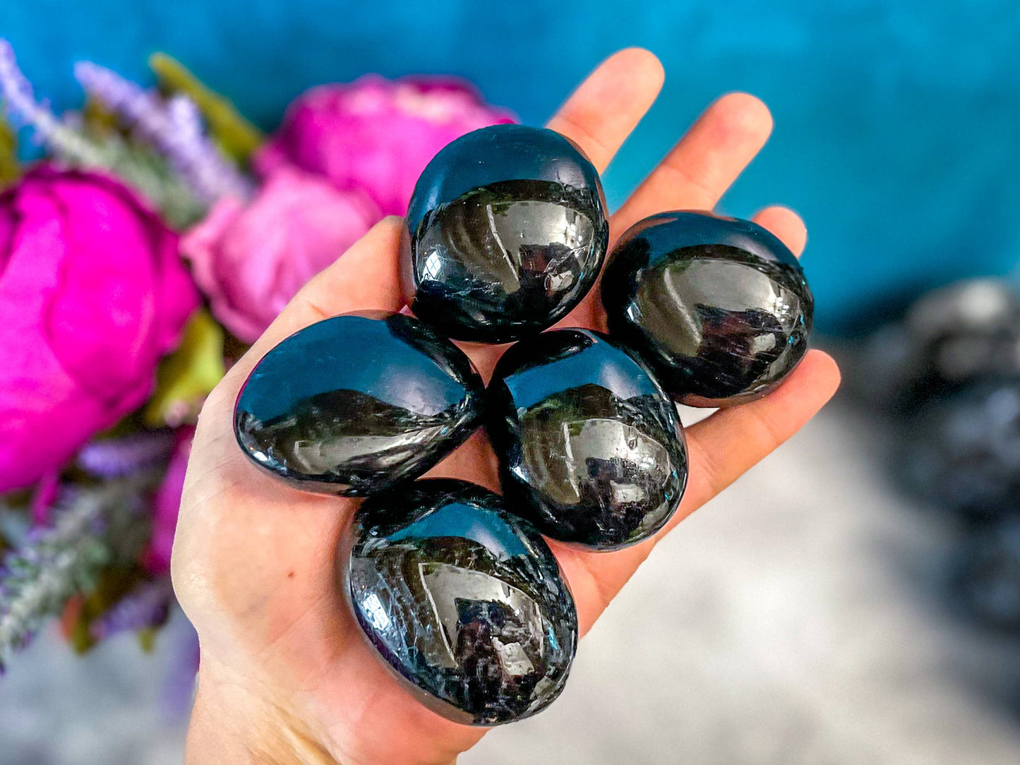 Black Tourmaline Palmstone