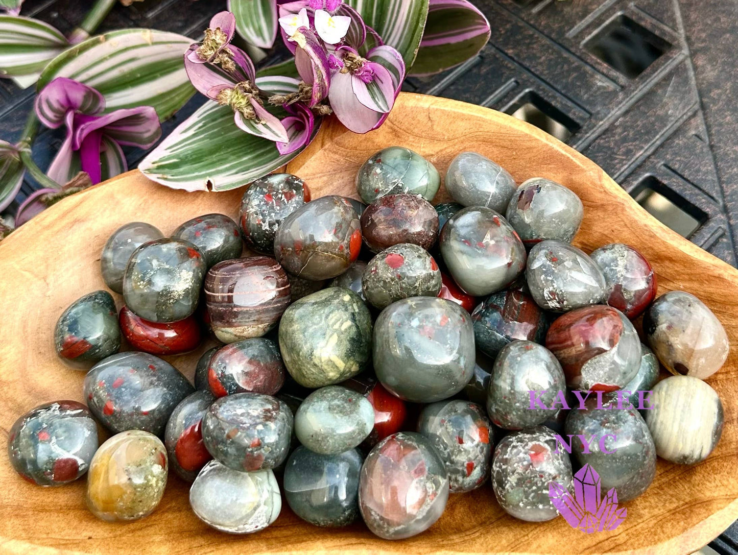 Bloodstone Tumbled Stones