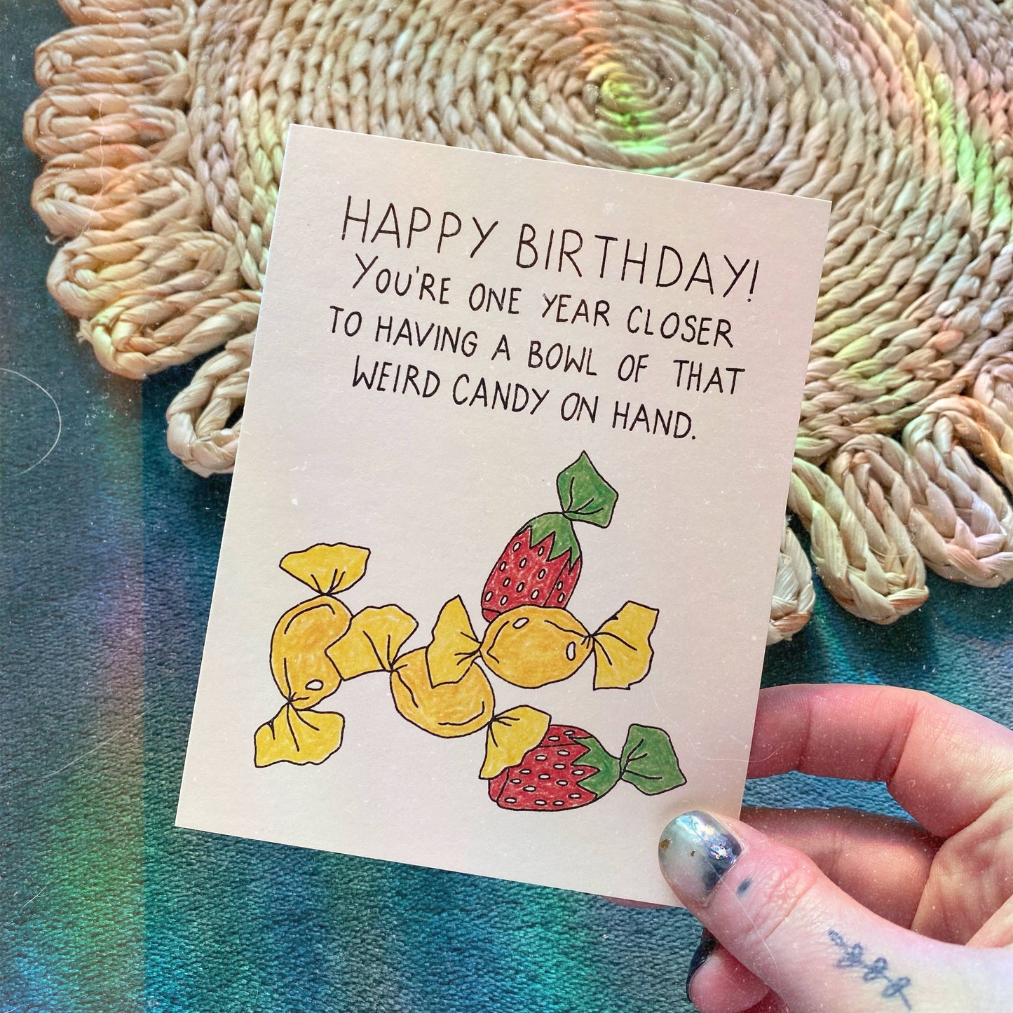 Birthday Weird Candy Card