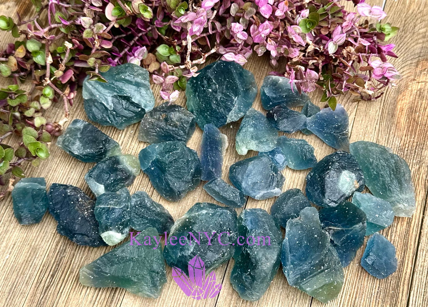 Blue Fluorite Raw Crystal