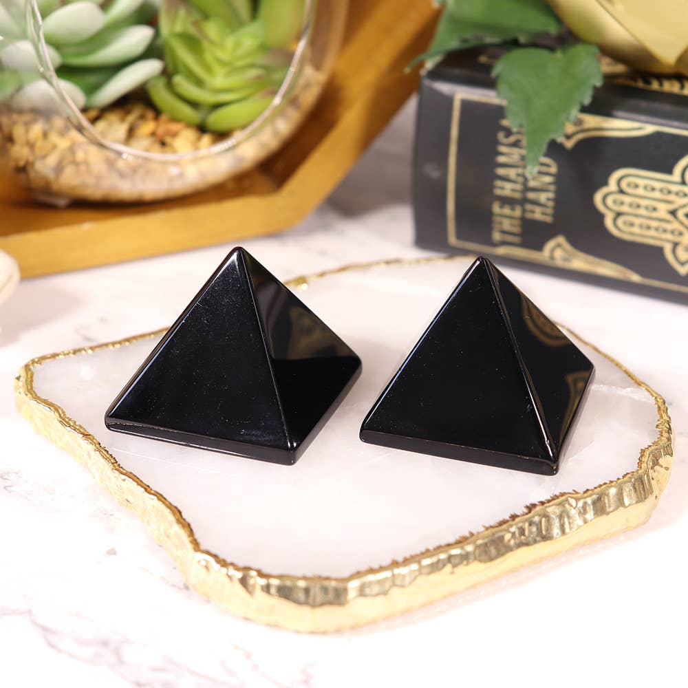Black Obsidian Pyramid