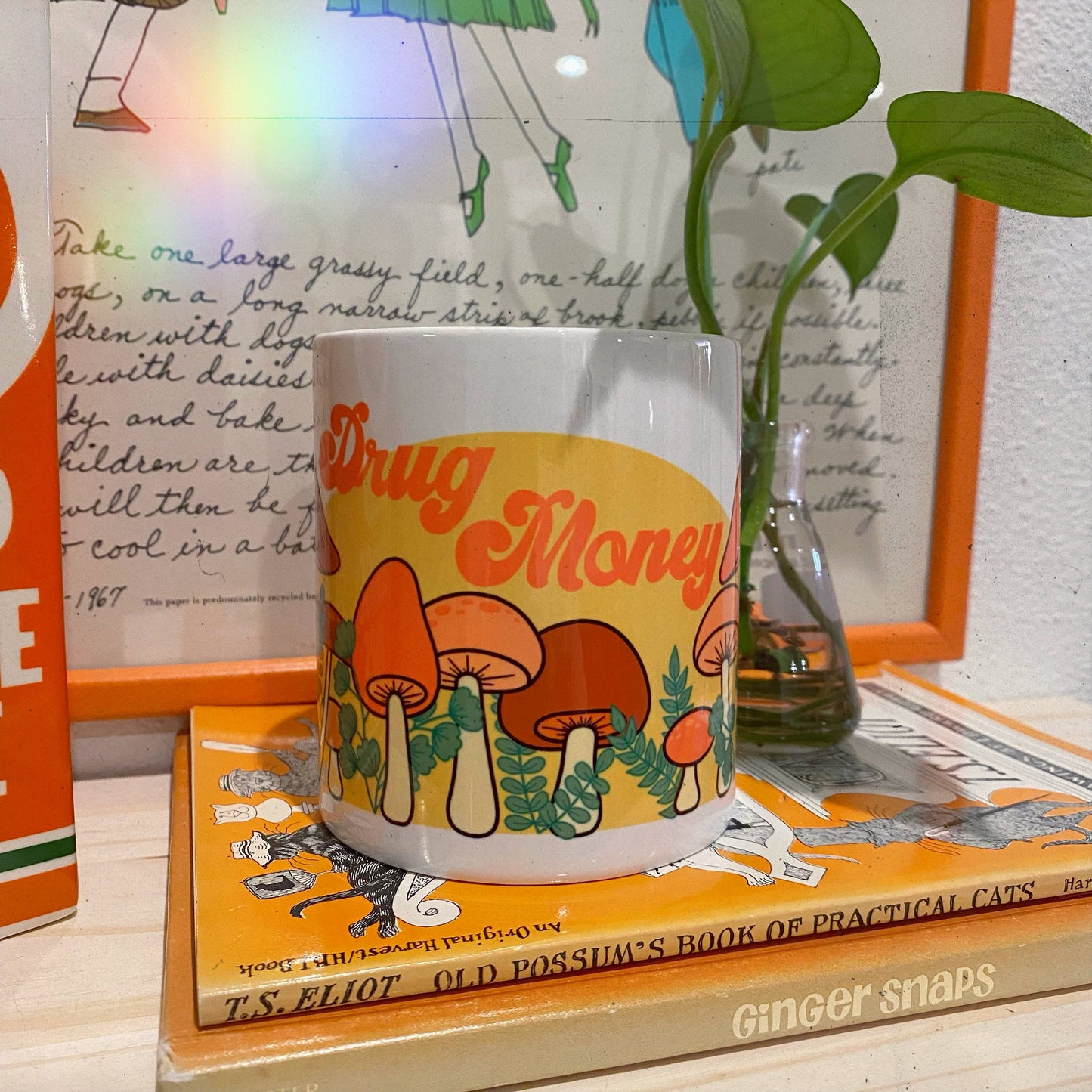 Drug Money Piggy Bank with Mushrooms