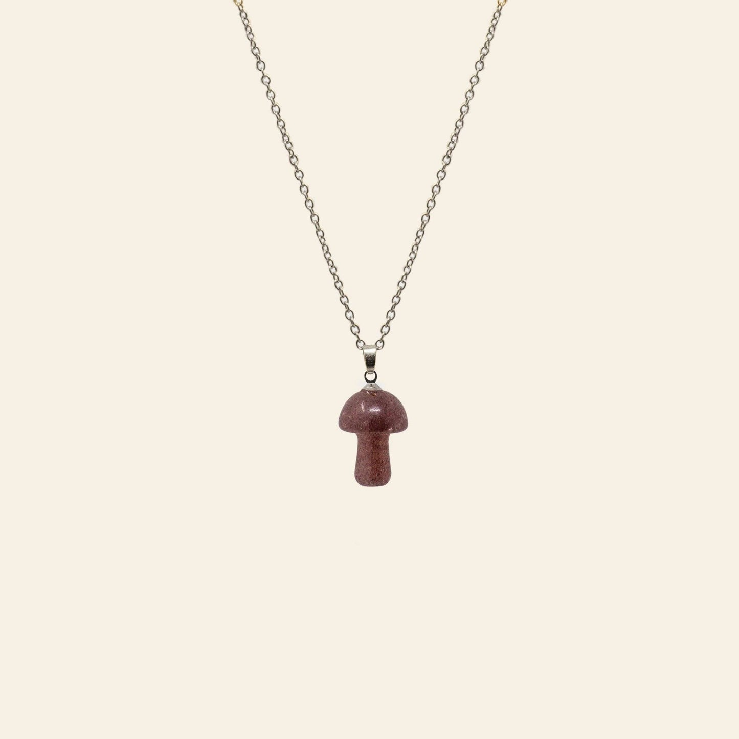 Crystal Mushroom Necklace