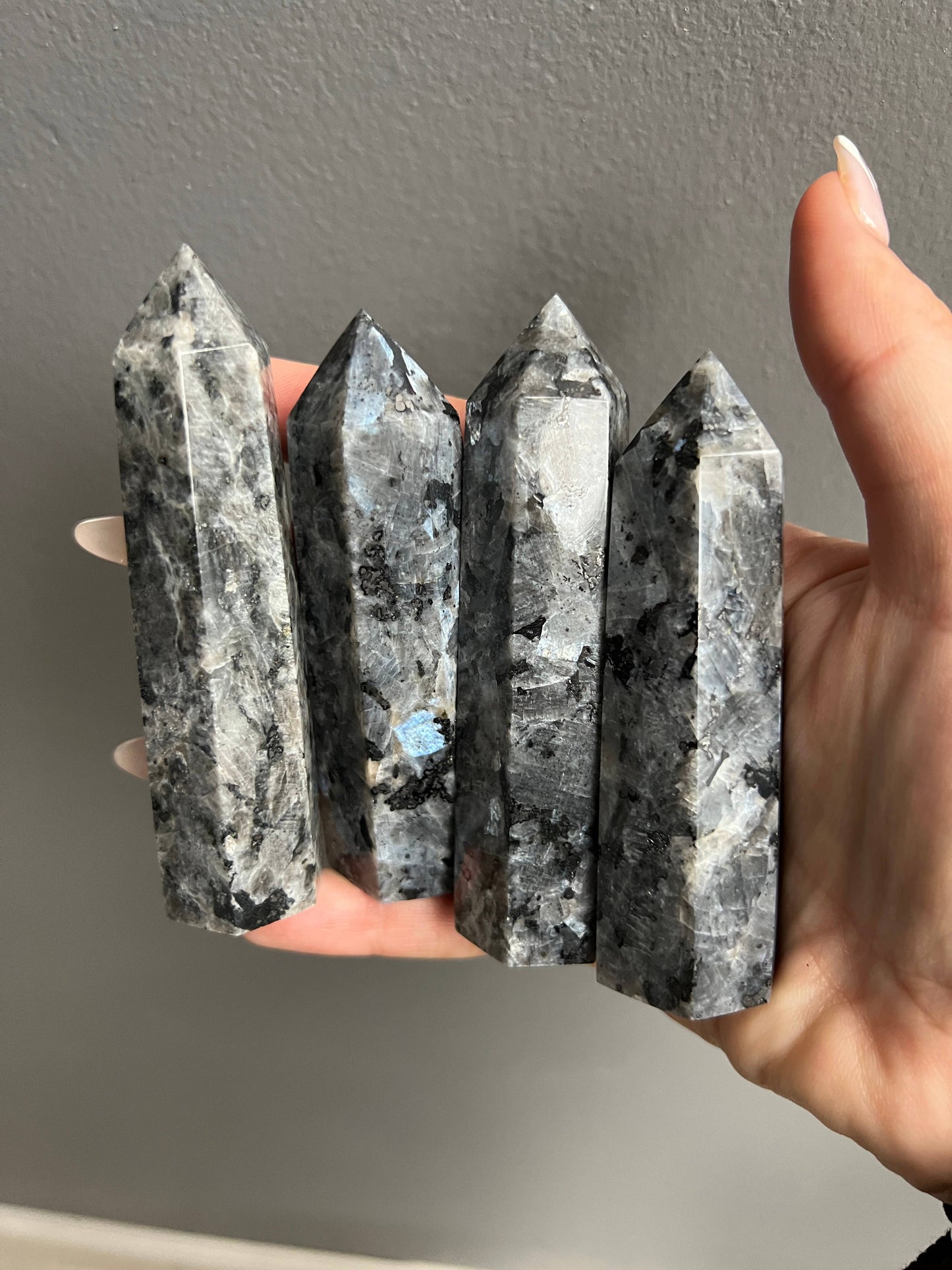 Larvikite Crystal Tower