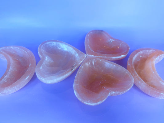4" Peach Selenite Charging Bowls