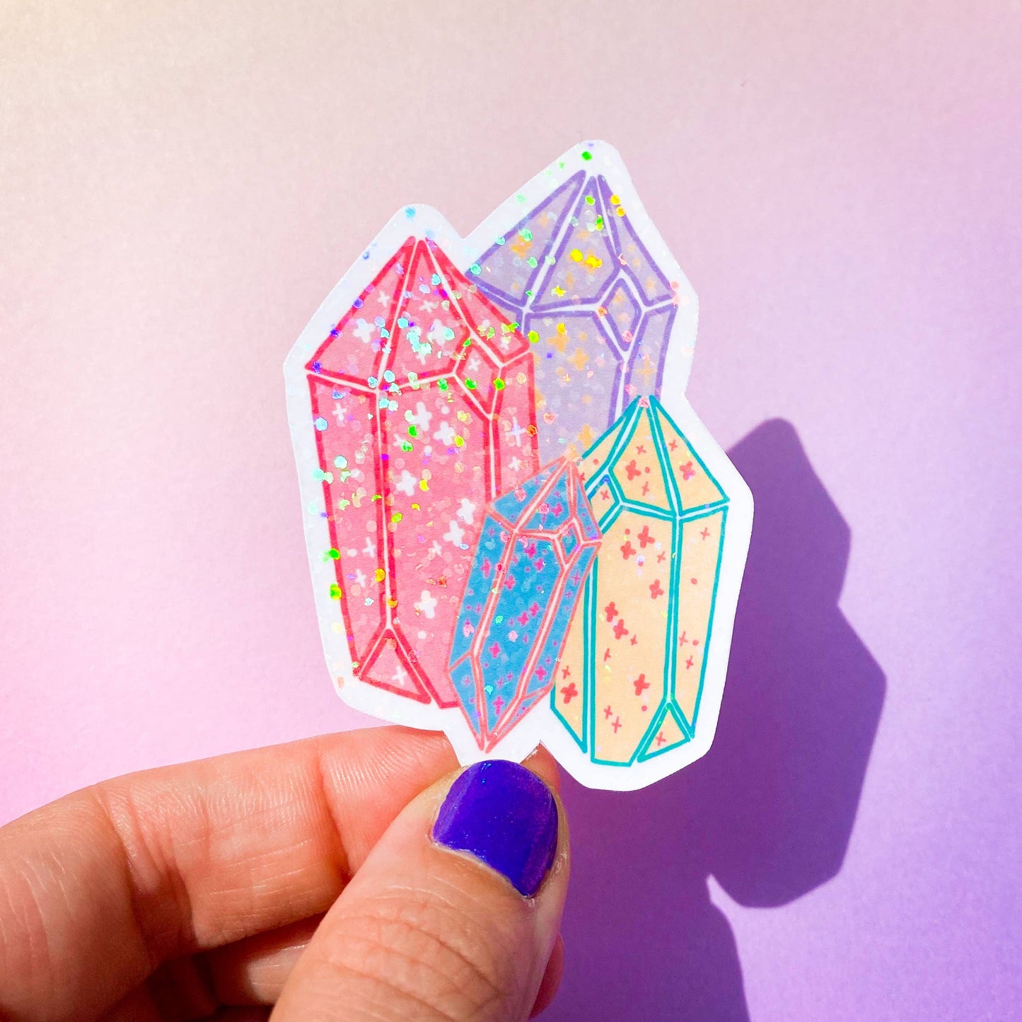 Crystal Cluster Sticker