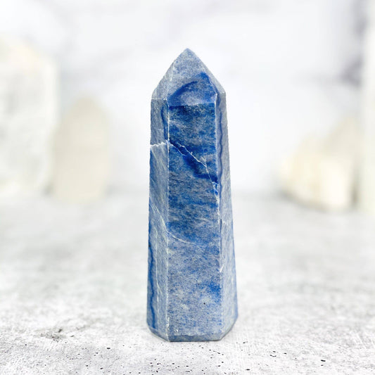 Blue Quartz Polished Tower Point