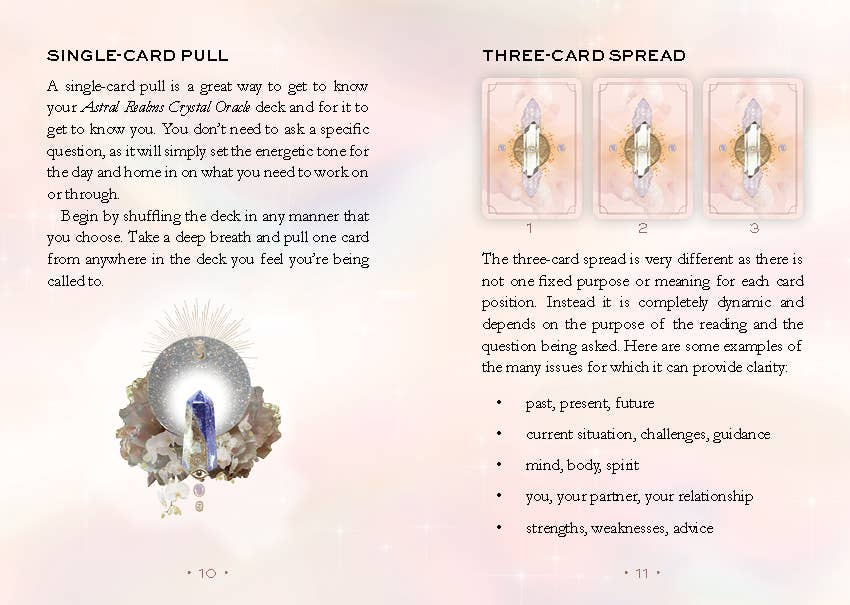 Astral Realms Crystal Oracle Card Deck