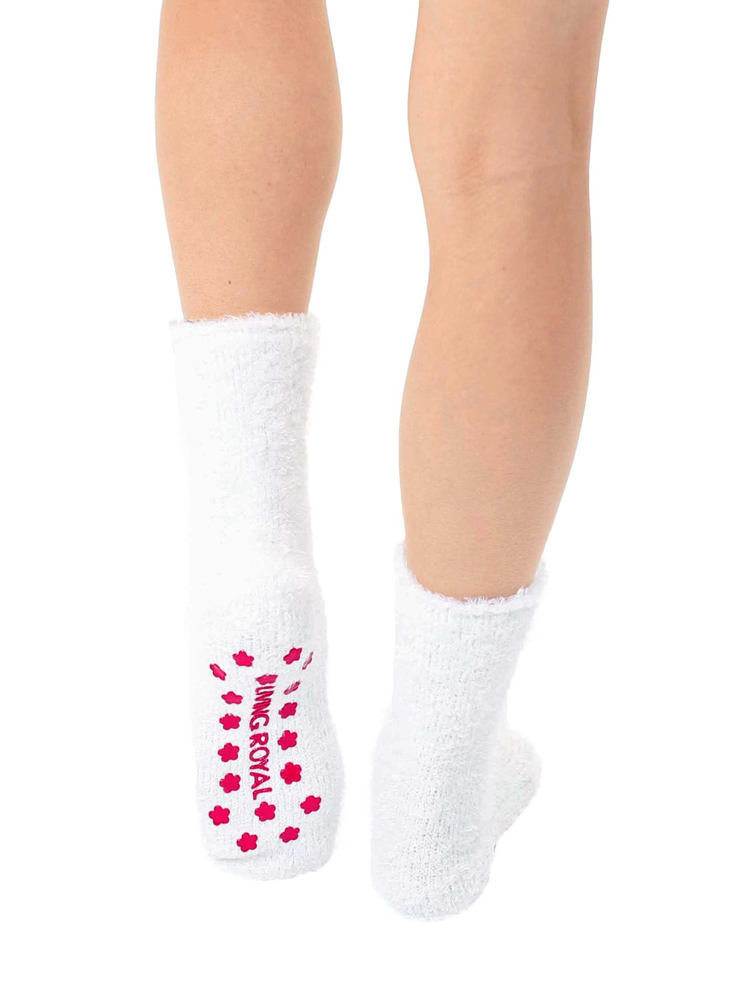 Fuzzy Llama Crew Socks