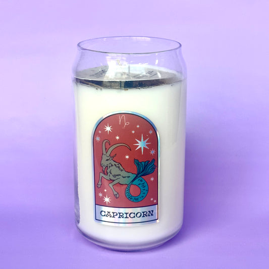 Capricorn Zodiac Dressed Candle
