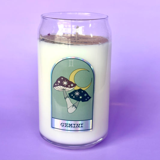 Gemini Zodiac Dressed Candle