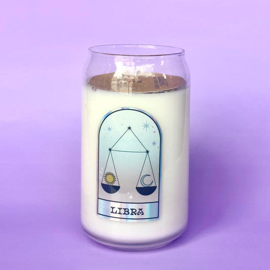 Libra Zodiac Dressed Candle