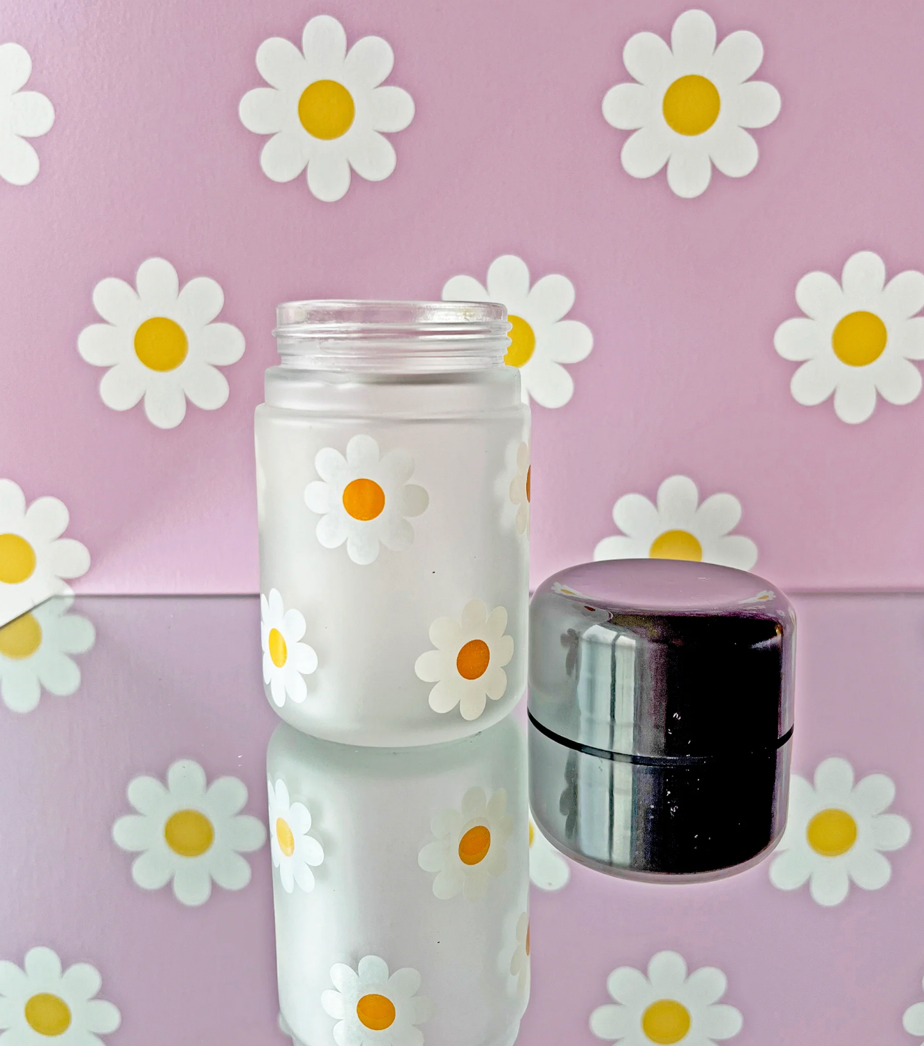 Daisy Stash Jar