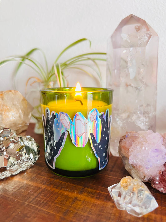 Mini Mystic Crystals Hand Poured Soy Wax Candle