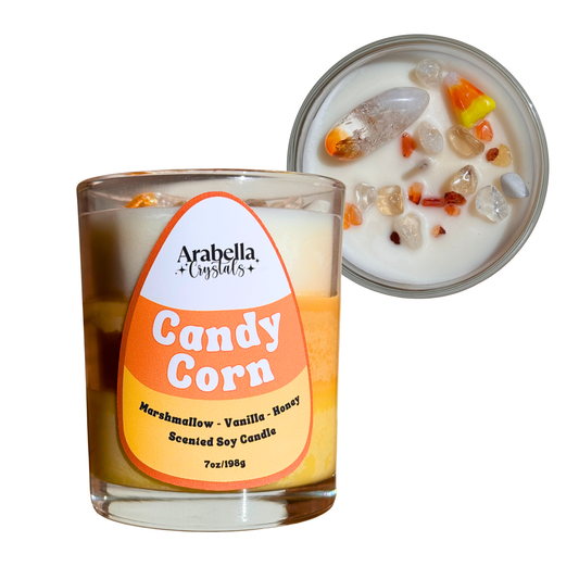 Candy Corn Halloween Soy Candle