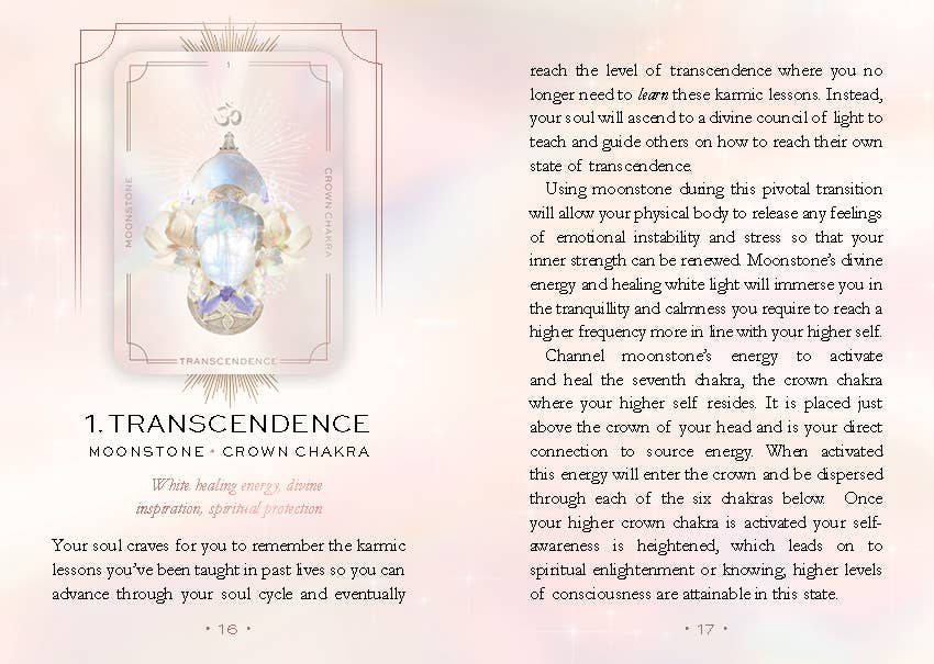 Astral Realms Crystal Oracle Card Deck