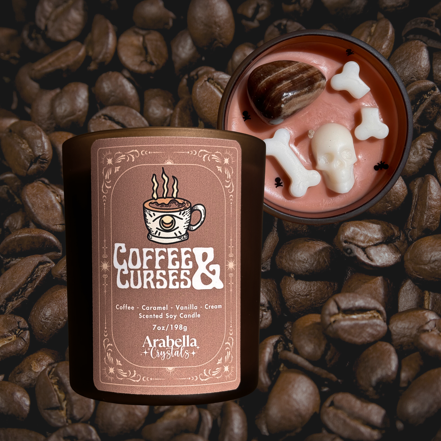Coffee and Curses Halloween Soy Candle
