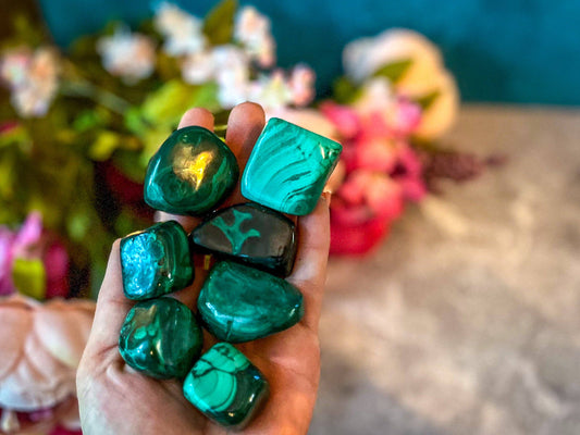 Malachite Tumbled Stones