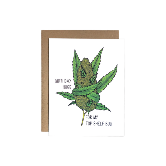 Birthday Top Shelf Bud Card
